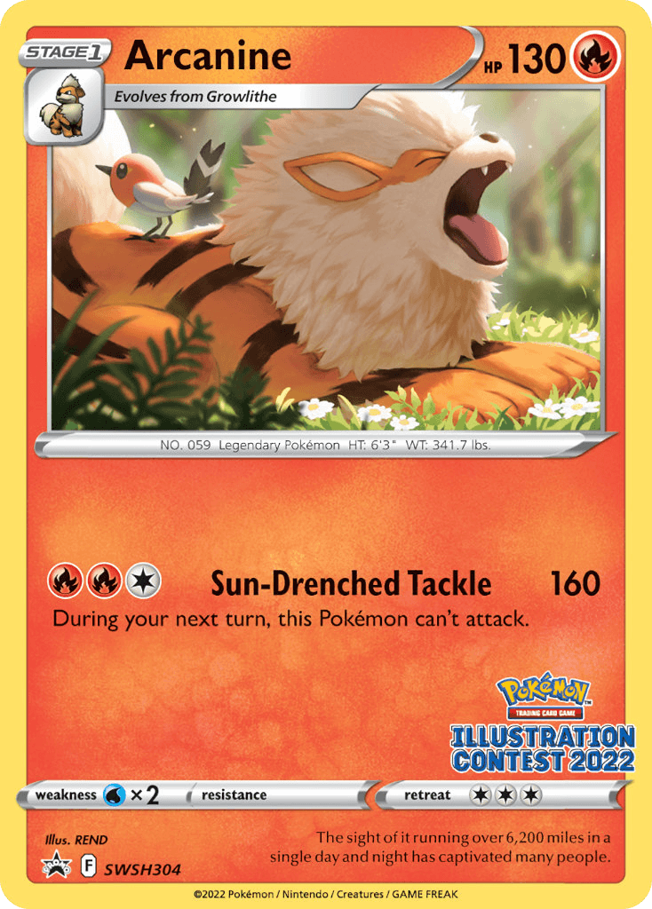 Arcanine: SWSH Black Star Promos