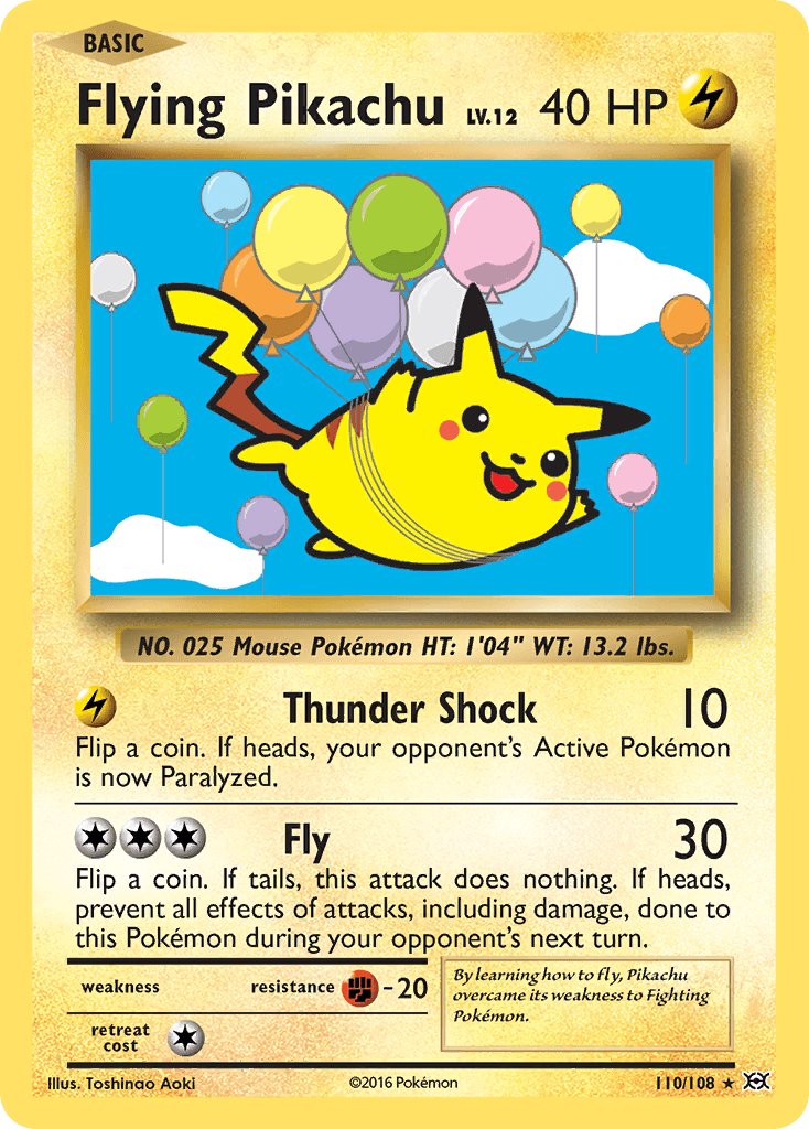 Flying Pikachu: Evolutions