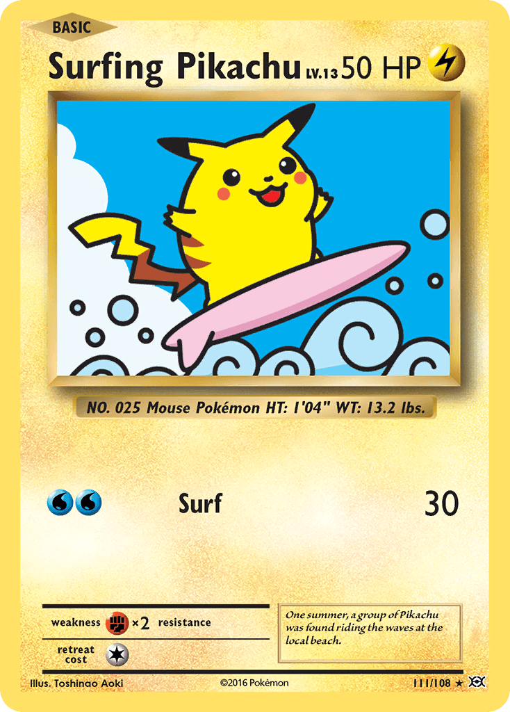 Surfing Pikachu: Evolutions
