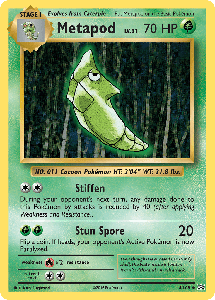 Metapod: Evolutions