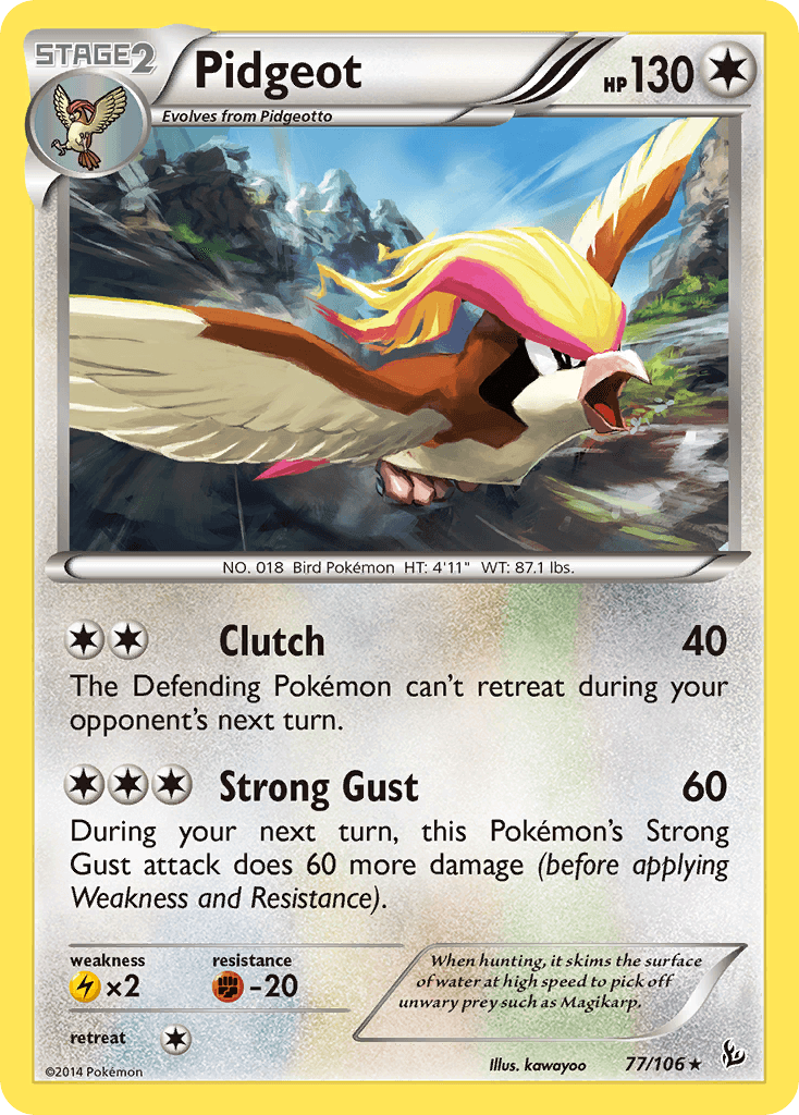 Pidgeot: Flashfire