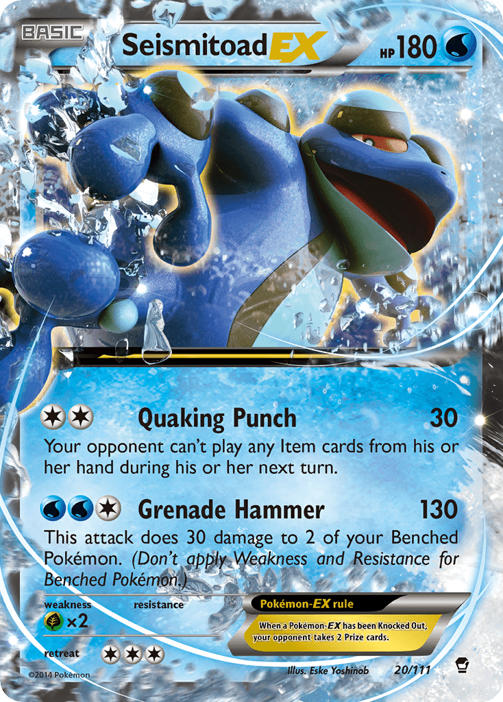 Seismitoad-EX: Furious Fists