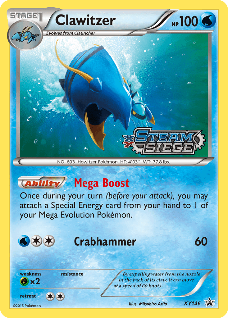 Clawitzer: XY Black Star Promos