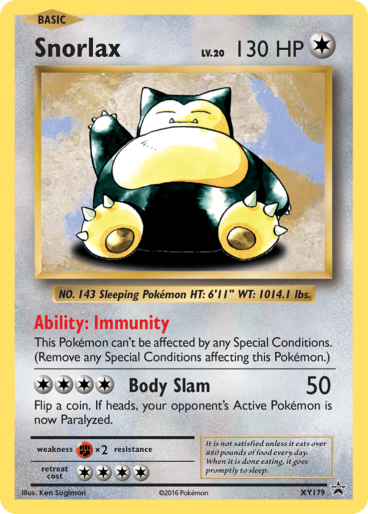 Snorlax: XY Black Star Promos