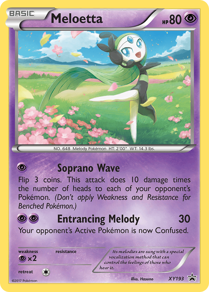 Meloetta: XY Black Star Promos