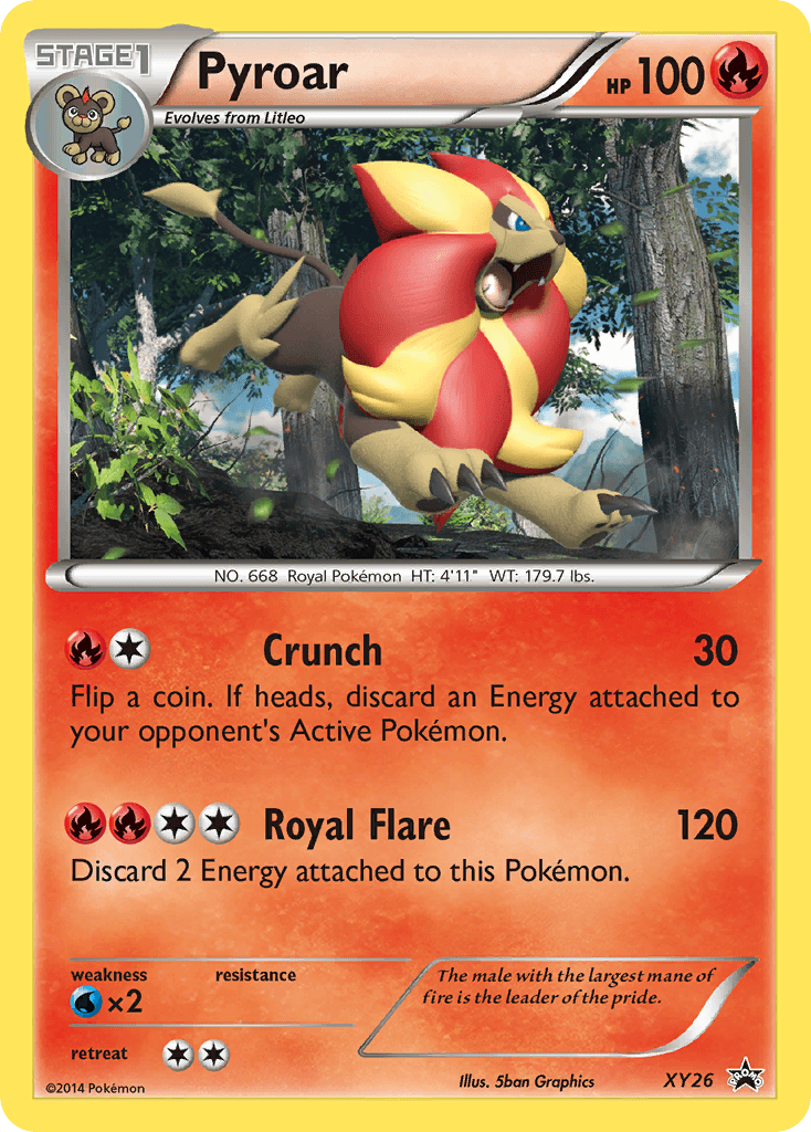 Pyroar: XY Black Star Promos