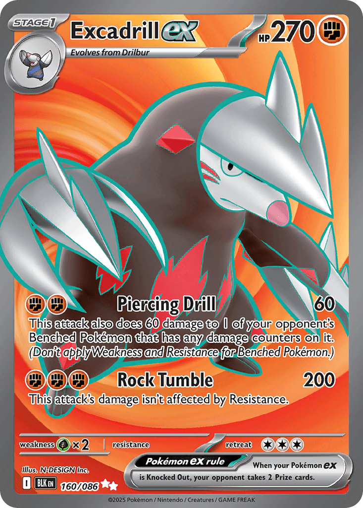 Excadrill ex: Black Bolt
