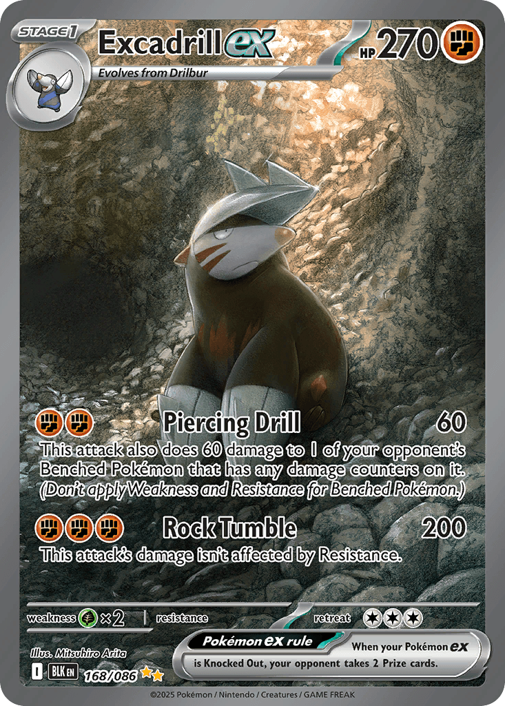 Excadrill ex: Black Bolt