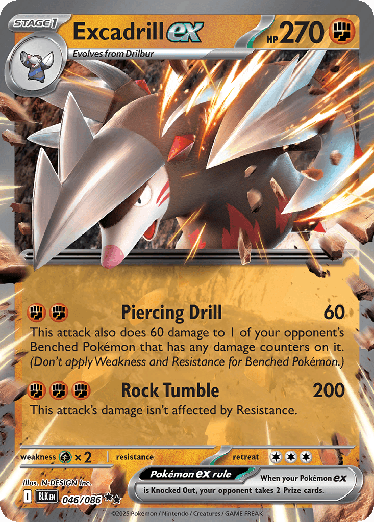 Excadrill ex: Black Bolt