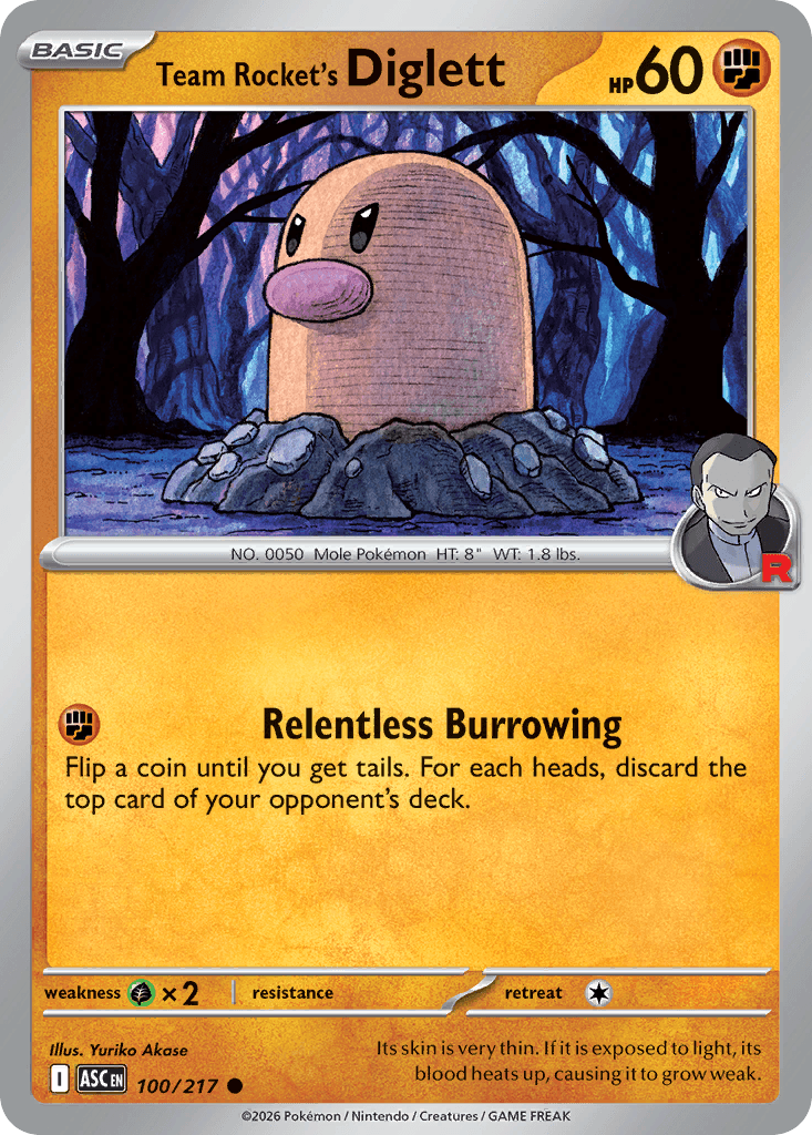 Team Rocket's Diglett: Ascended Heroes