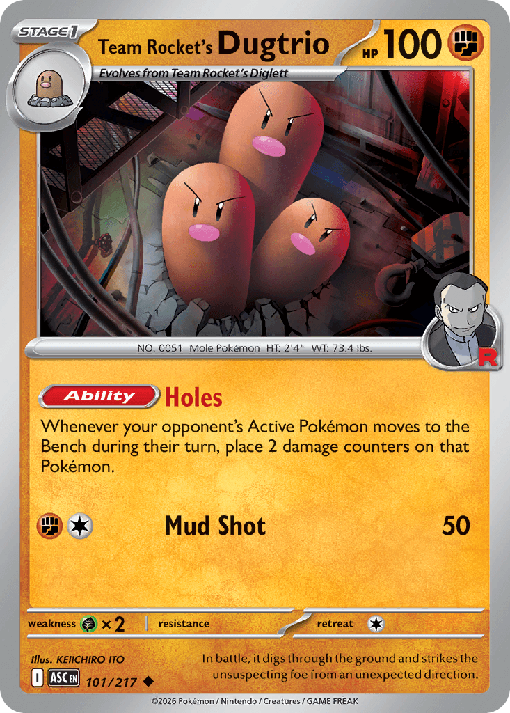 Team Rocket's Dugtrio: Ascended Heroes