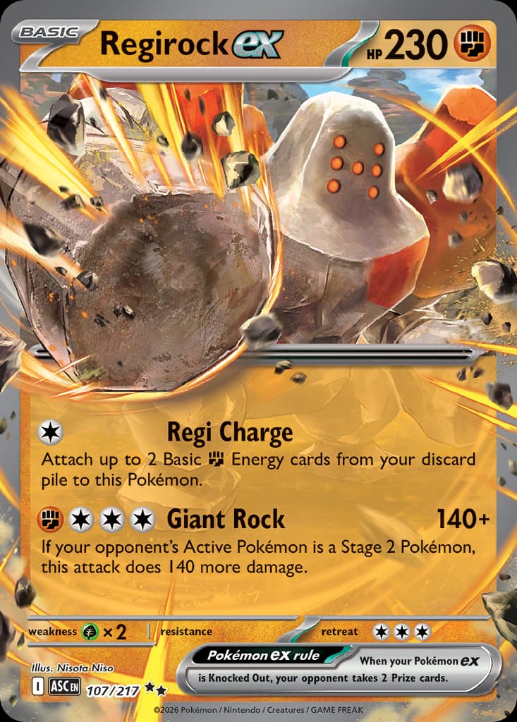 Regirock ex: Ascended Heroes