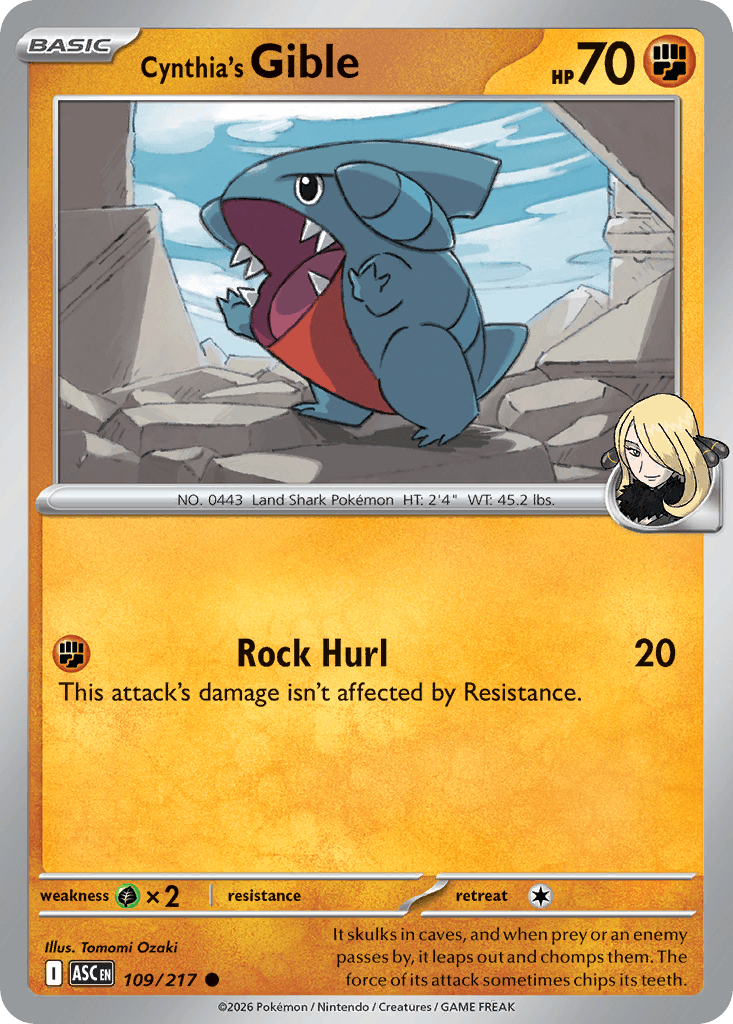 Cynthia's Gible: Ascended Heroes