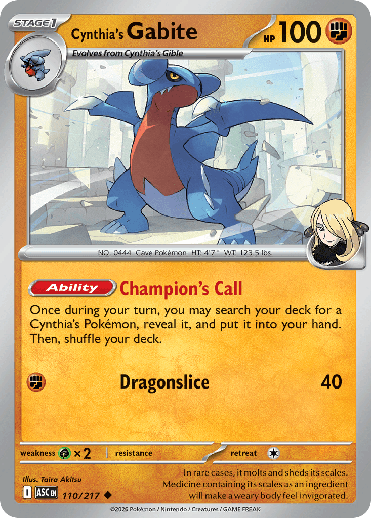 Cynthia's Gabite: Ascended Heroes