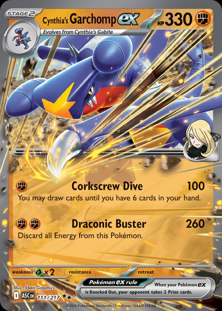 Cynthia's Garchomp ex: Ascended Heroes