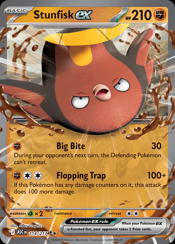 Stunfisk ex: Ascended Heroes