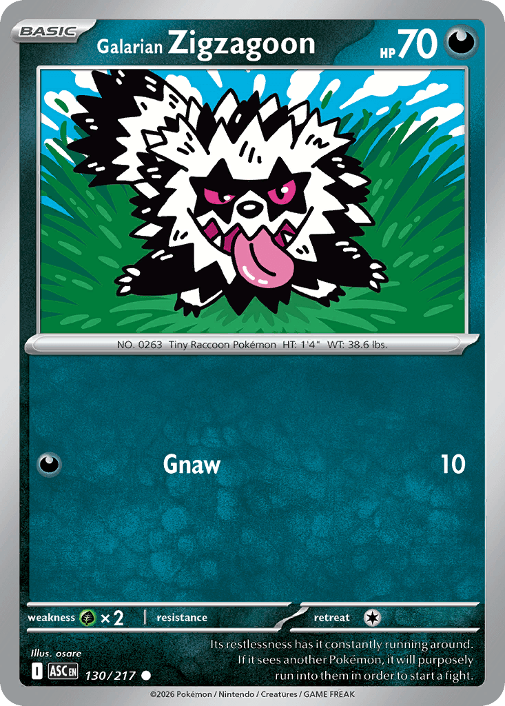 Galarian Zigzagoon: Ascended Heroes