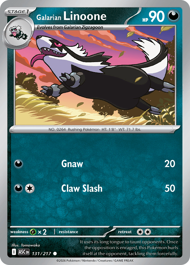 Galarian Linoone: Ascended Heroes