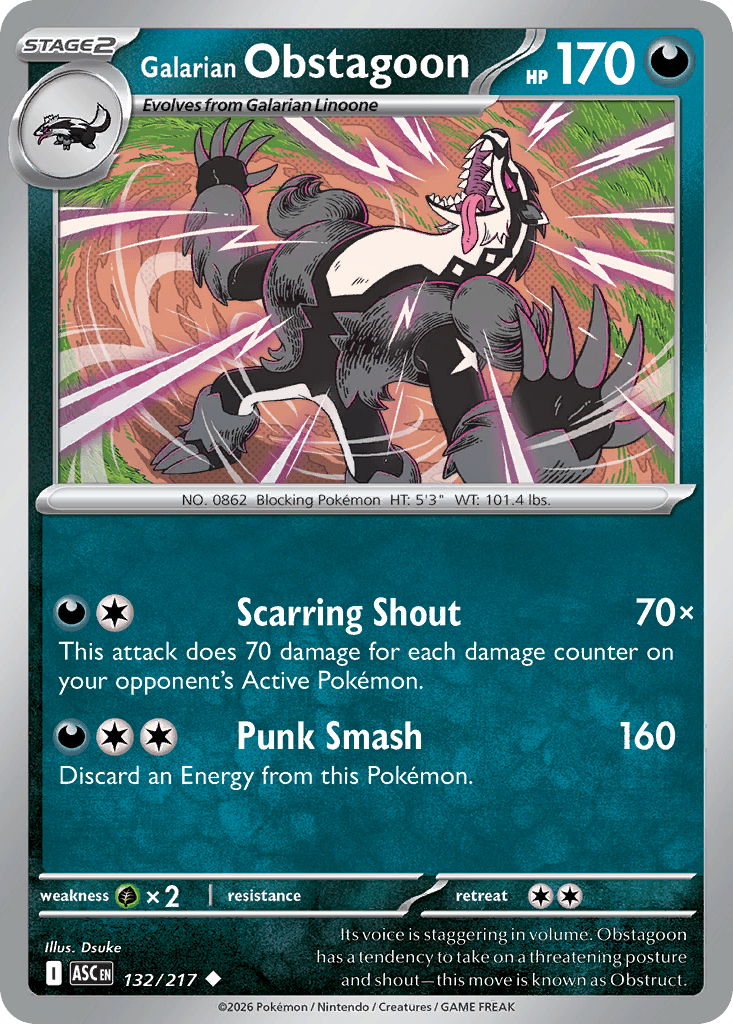 Galarian Obstagoon: Ascended Heroes