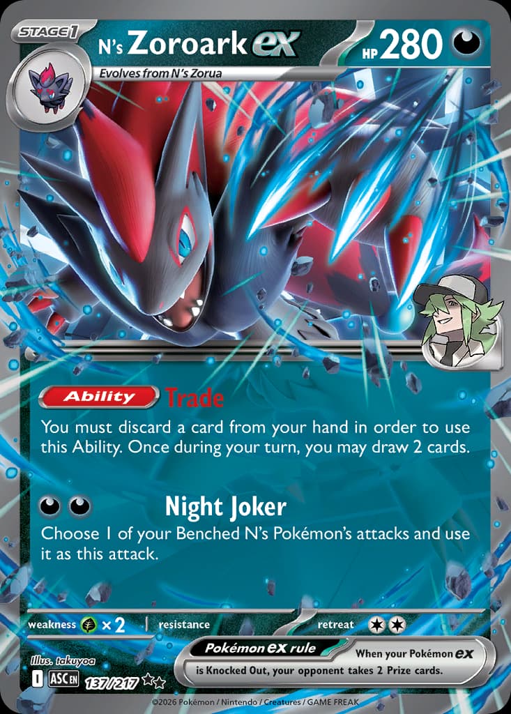 N's Zoroark ex: Ascended Heroes