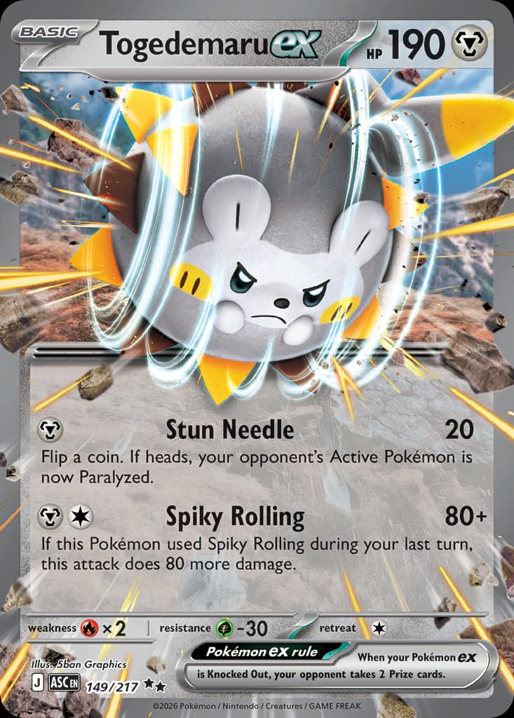Togedemaru ex: Ascended Heroes
