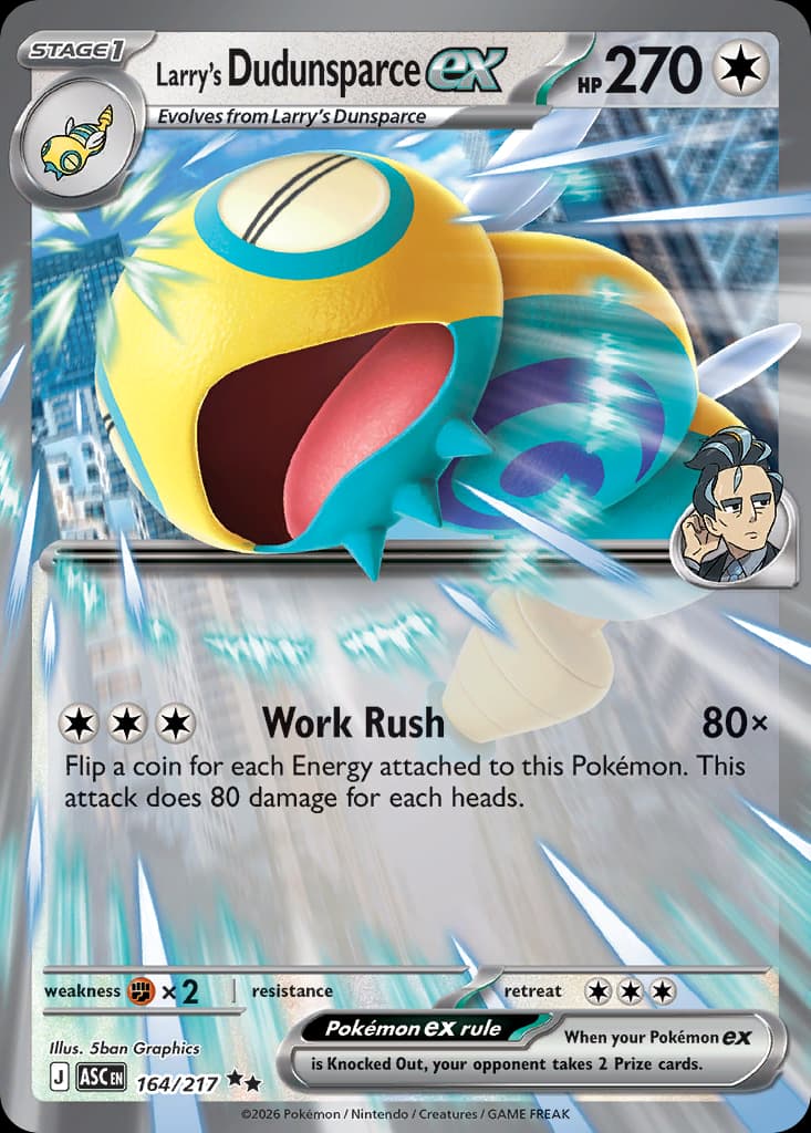 Larry's Dudunsparce ex: Ascended Heroes