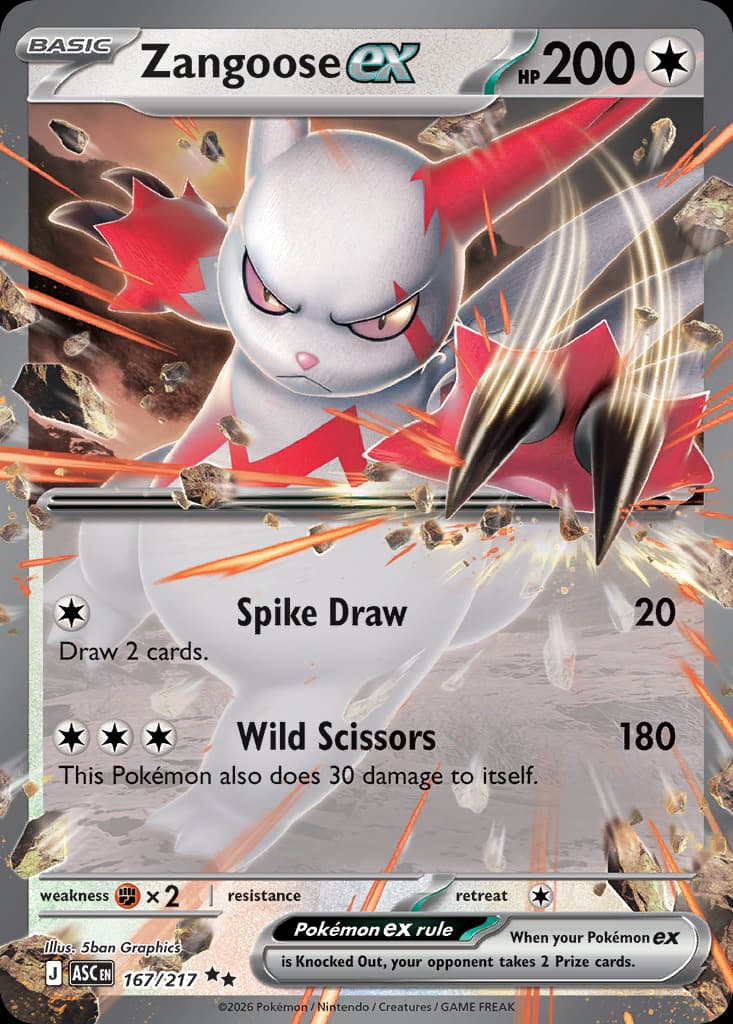 Zangoose ex: Ascended Heroes