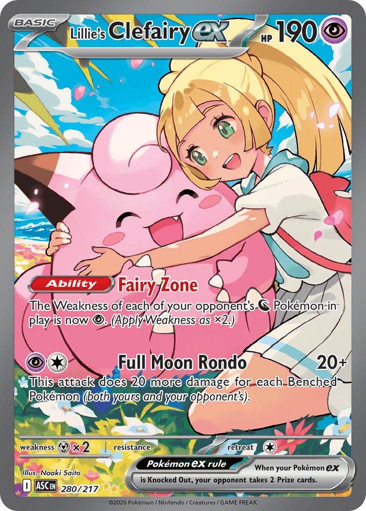 Lillie's Clefairy ex: Ascended Heroes