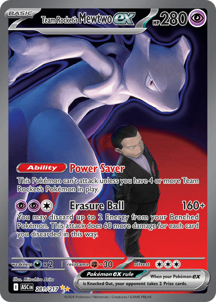 Team Rocket's Mewtwo ex: Ascended Heroes
