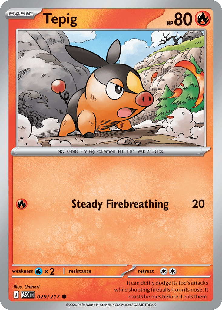 Tepig: Ascended Heroes