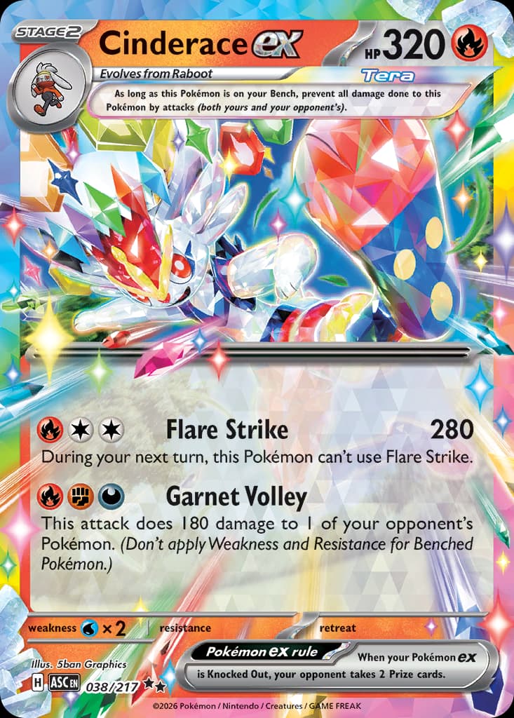 Cinderace ex: Ascended Heroes