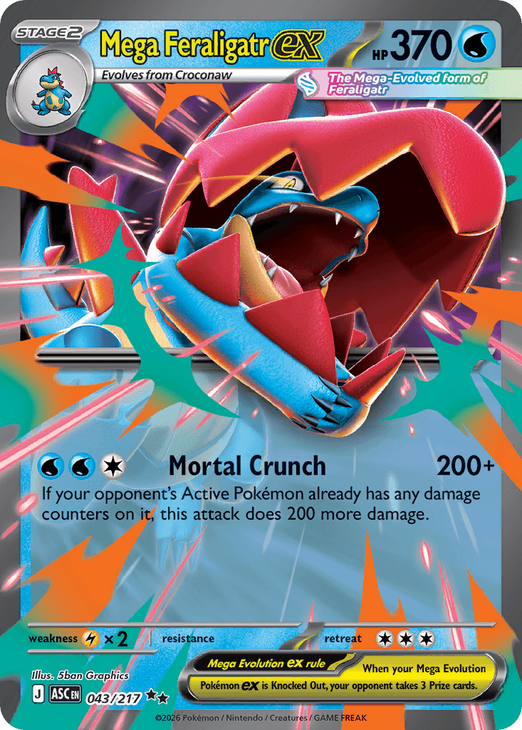 Mega Feraligatr ex: Ascended Heroes