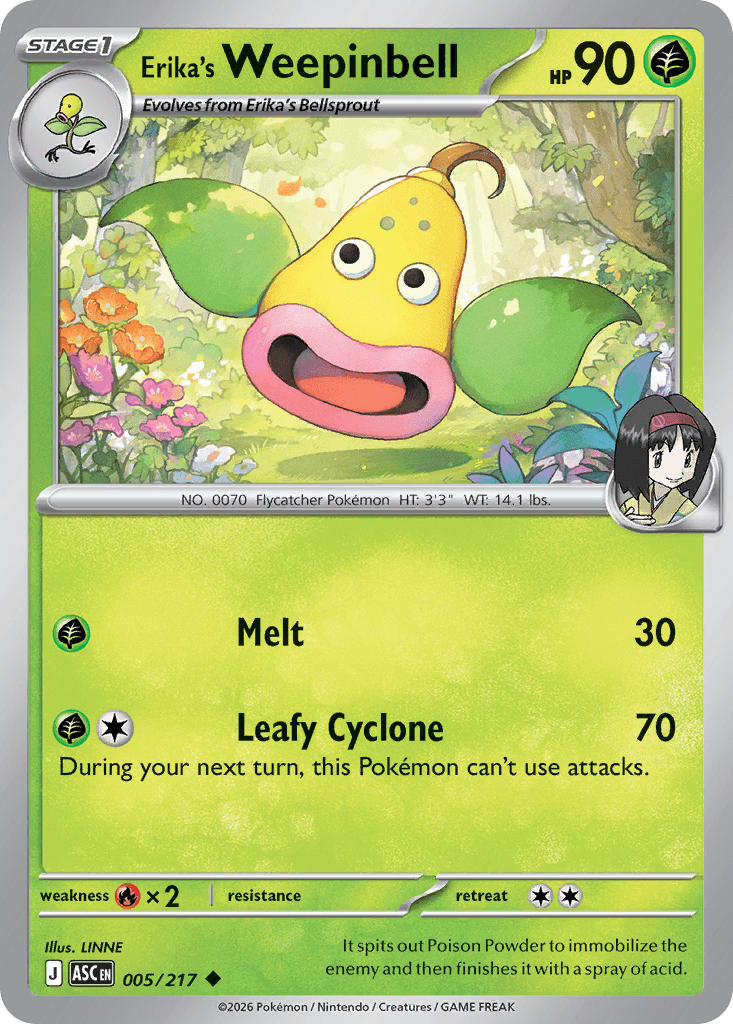 Erika's Weepinbell: Ascended Heroes