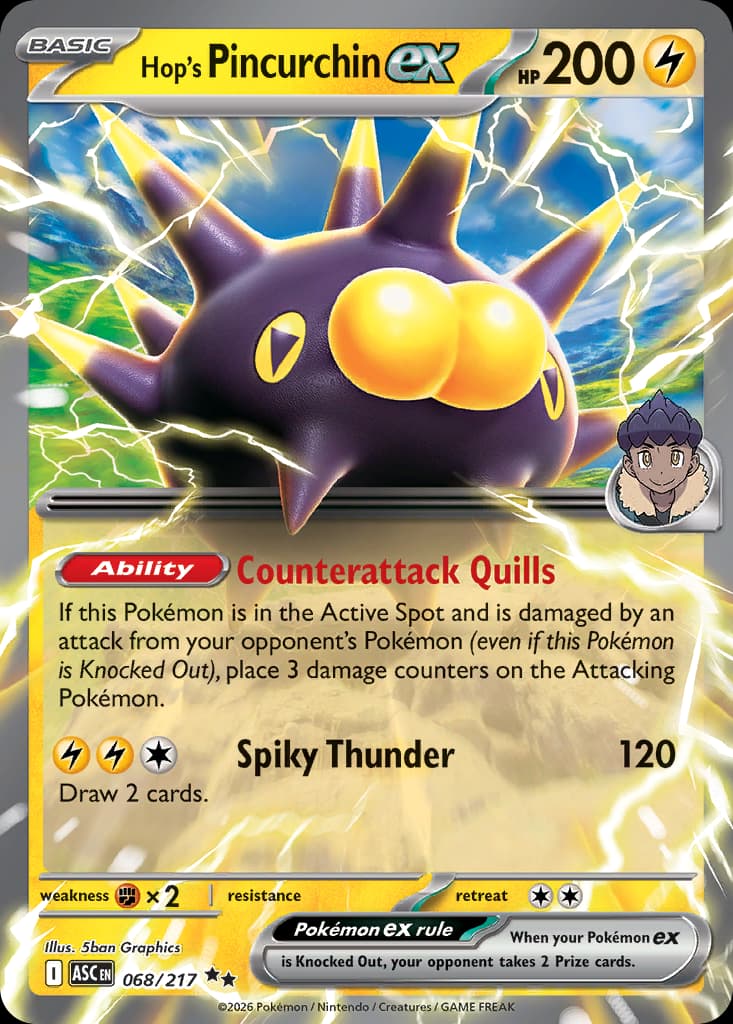 Hop's Pincurchin ex: Ascended Heroes