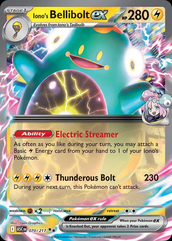 Iono's Bellibolt ex: Ascended Heroes