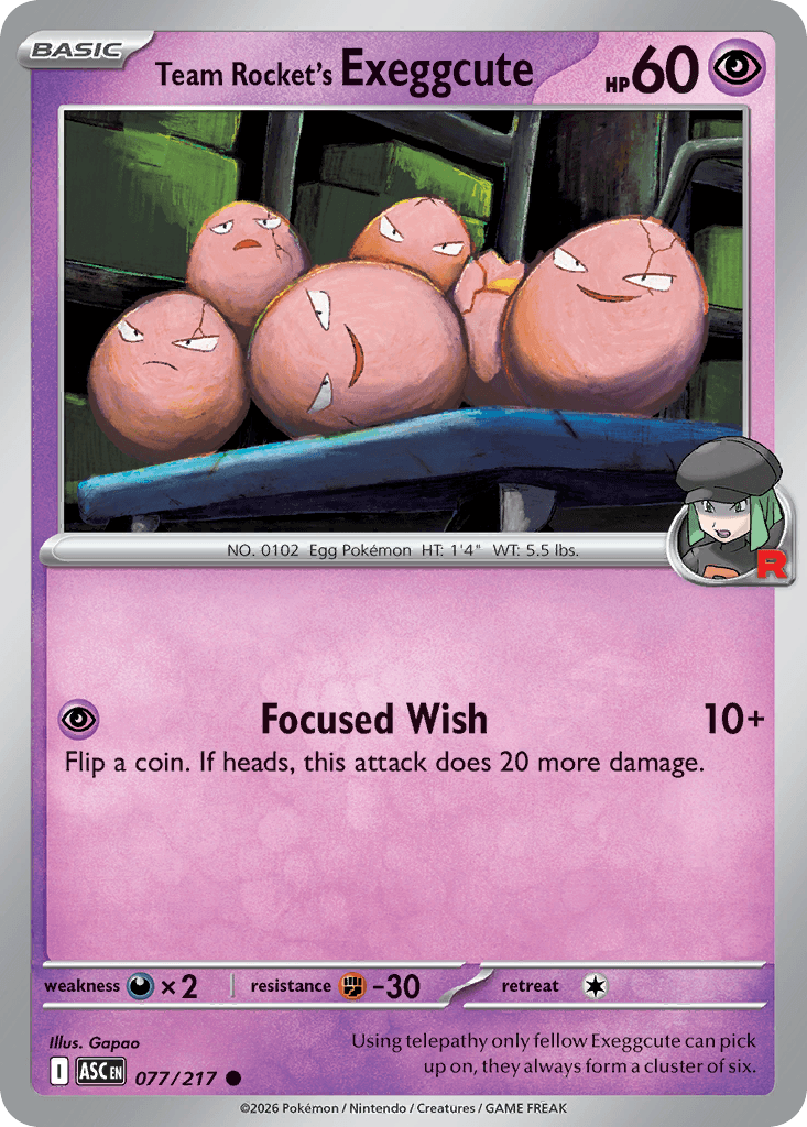 Team Rocket's Exeggcute: Ascended Heroes