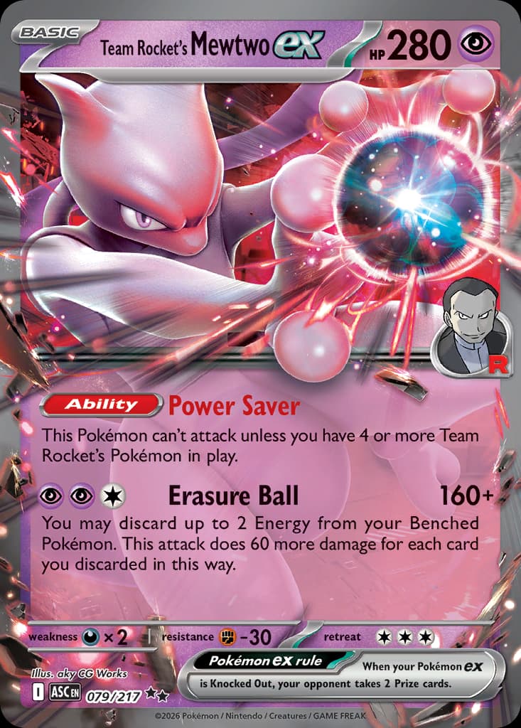 Team Rocket's Mewtwo ex: Ascended Heroes