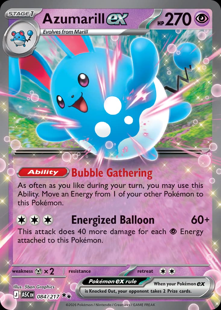 Azumarill ex: Ascended Heroes