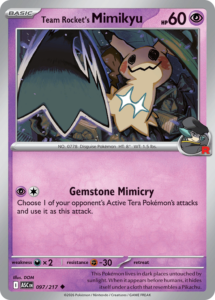 Team Rocket's Mimikyu: Ascended Heroes