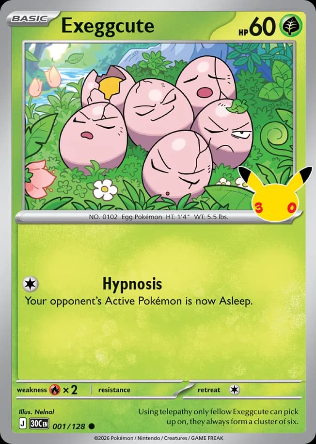 Exeggcute: 30th Celebration