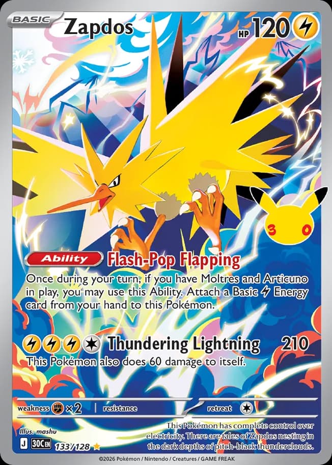 Zapdos: 30th Celebration
