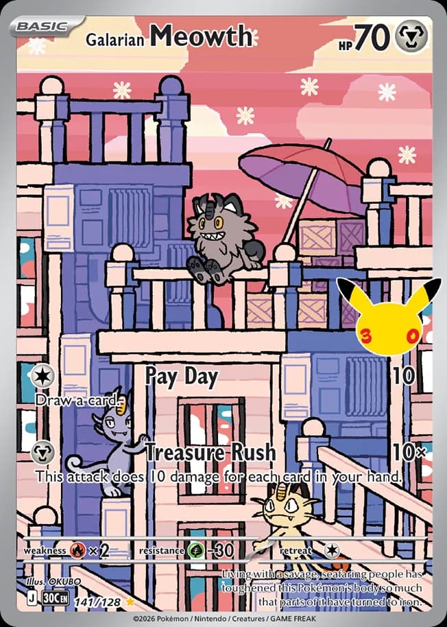 Galarian Meowth: 30th Celebration
