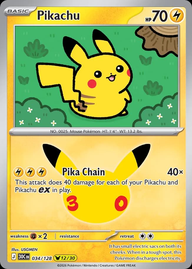Pikachu: 30th Celebration