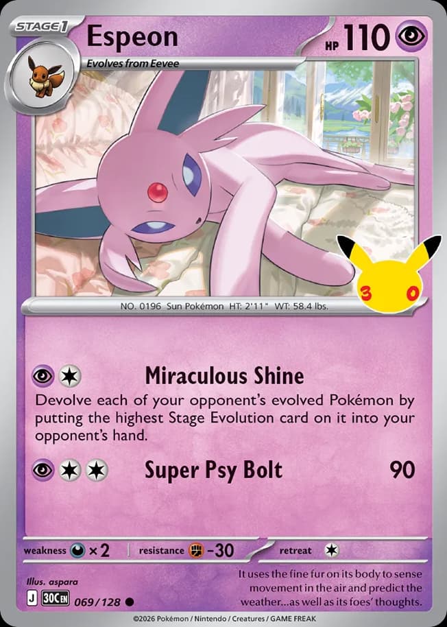 Espeon: 30th Celebration