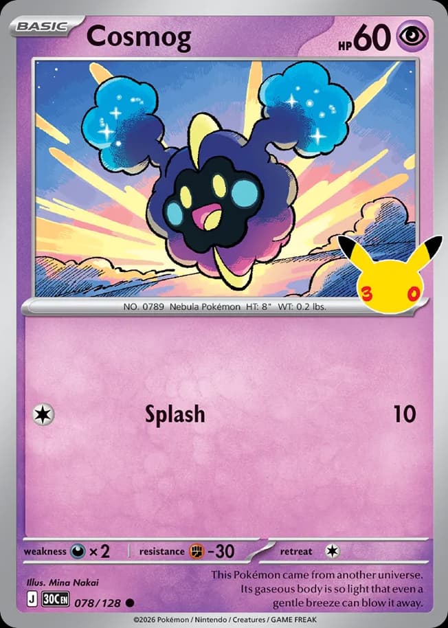 Cosmog: 30th Celebration