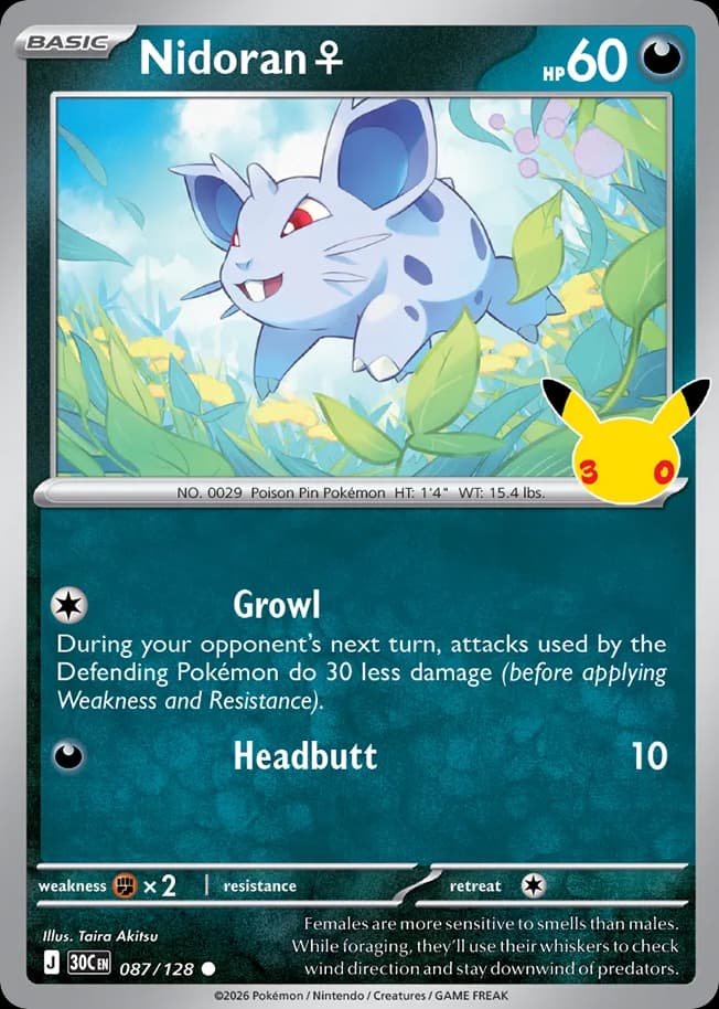 Nidoran ♀: 30th Celebration