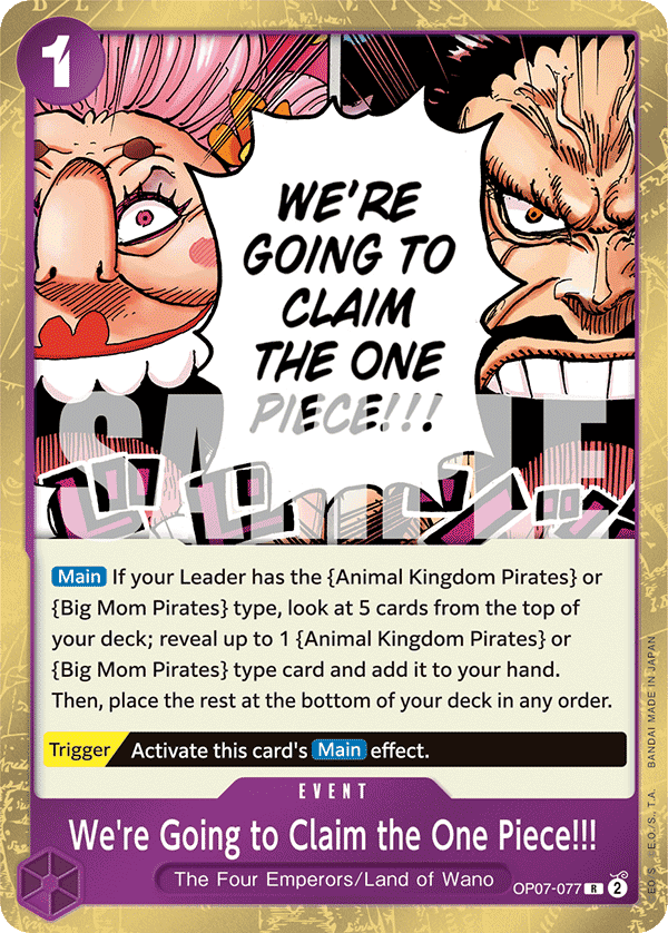 We're Going to Claim the One Piece!!!: 500 Years in the Future