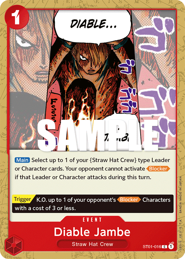 Diable Jambe: Starter Deck 1: Straw Hat Crew