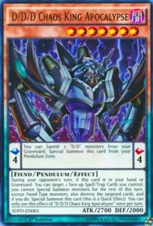 D/D/D Chaos King Apocalypse: Structure Deck: Pendulum Domination