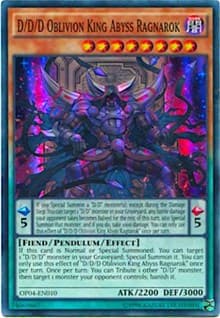D/D/D Oblivion King Abyss Ragnarok: OTS Tournament Pack 4